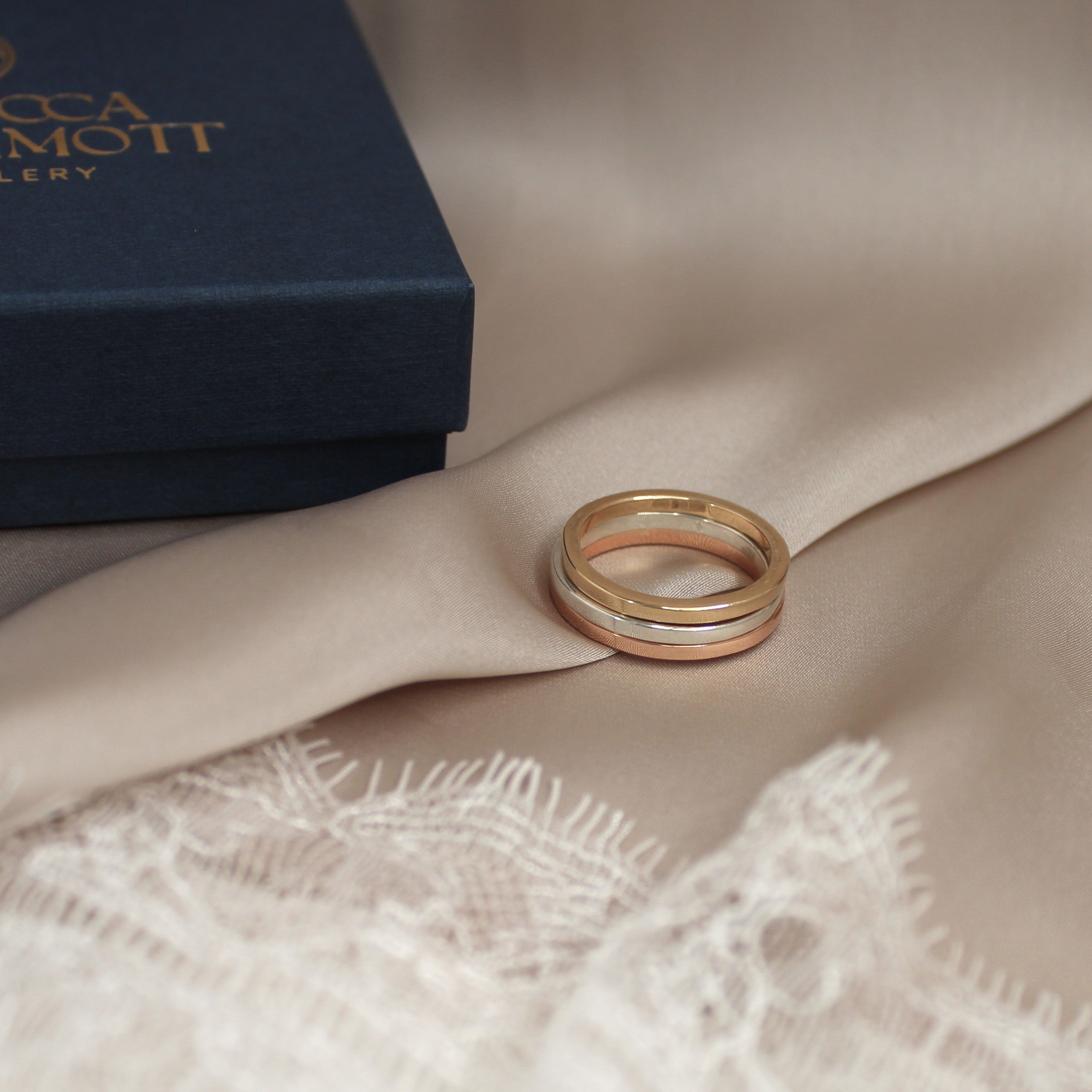 Square Stacking Ring Trilogy