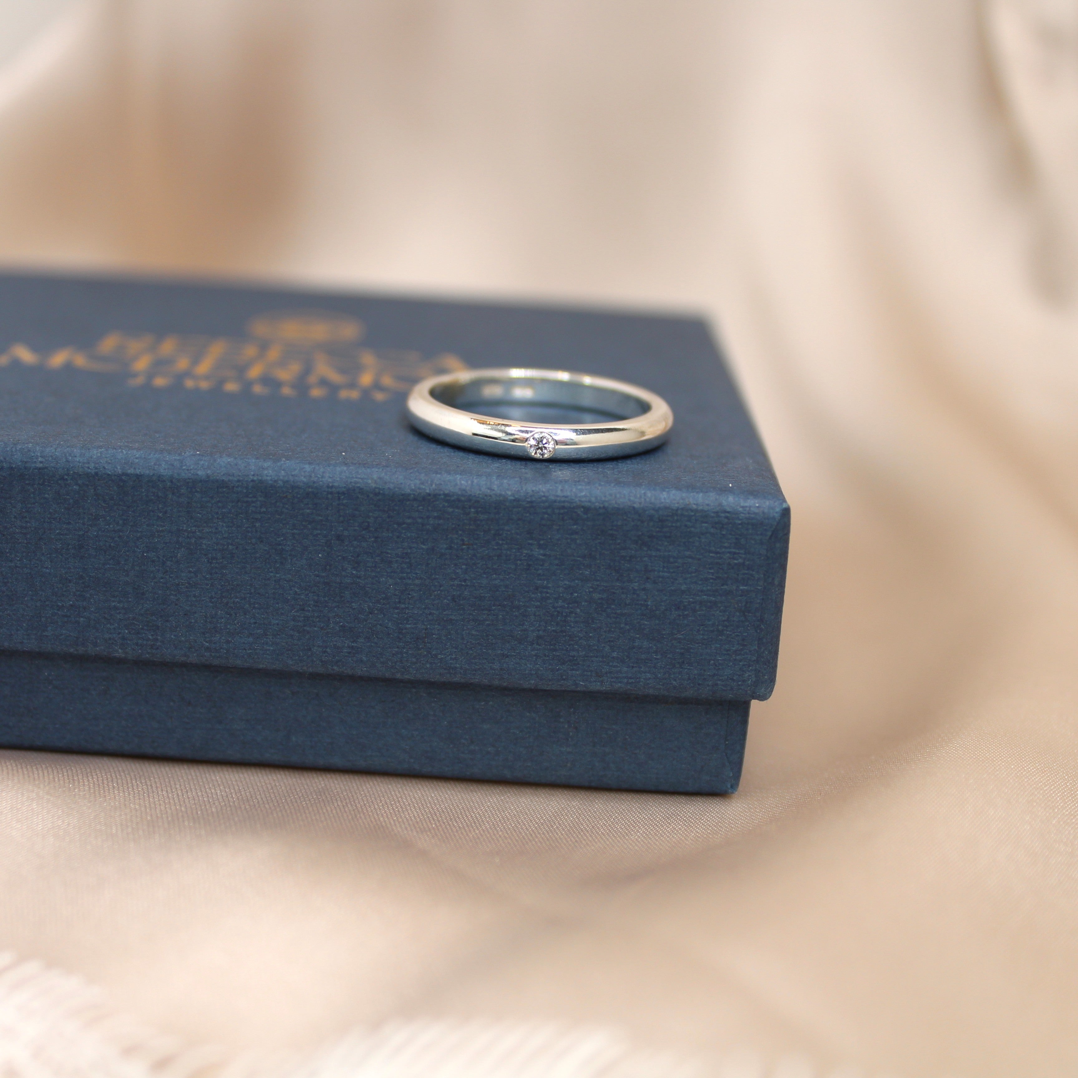 Forever Wedding Band with Diamond