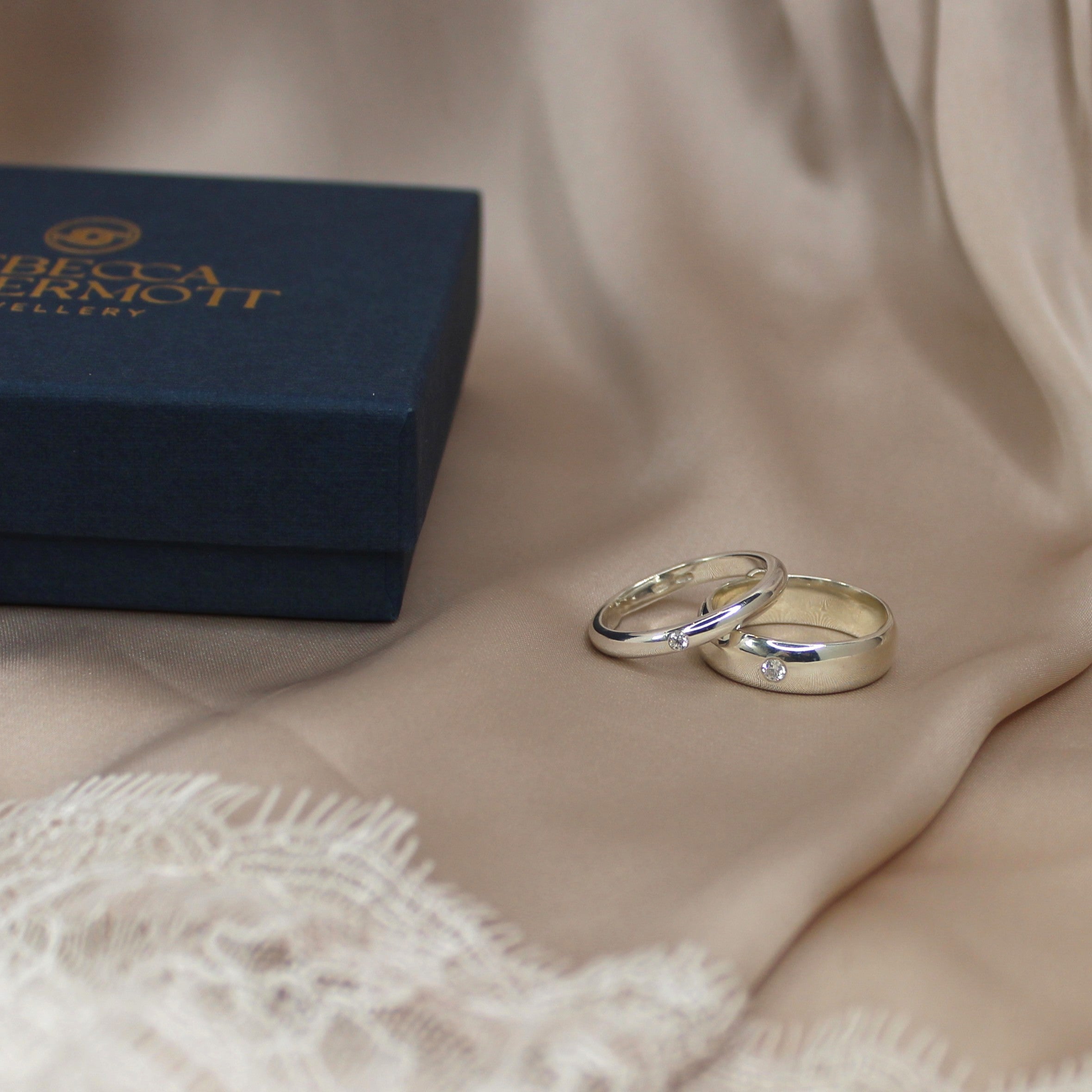 Forever Wedding Band with Diamond