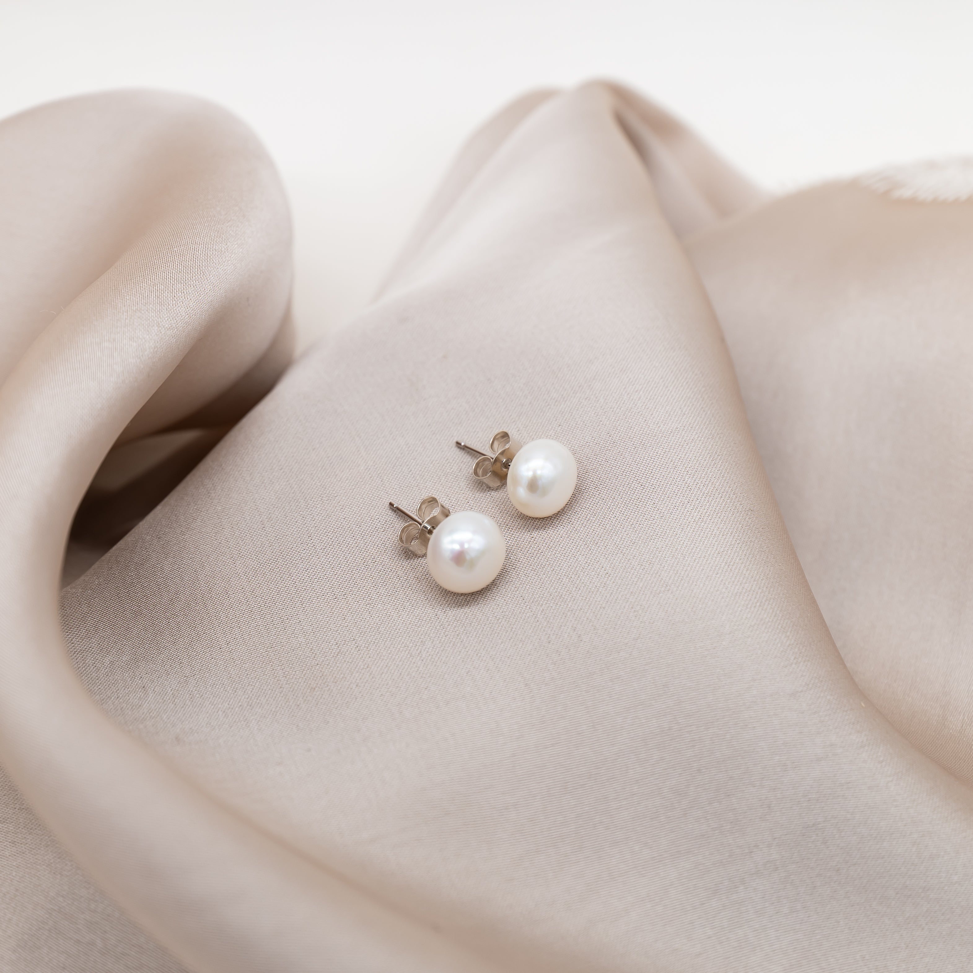 Pearl Stud Earrings