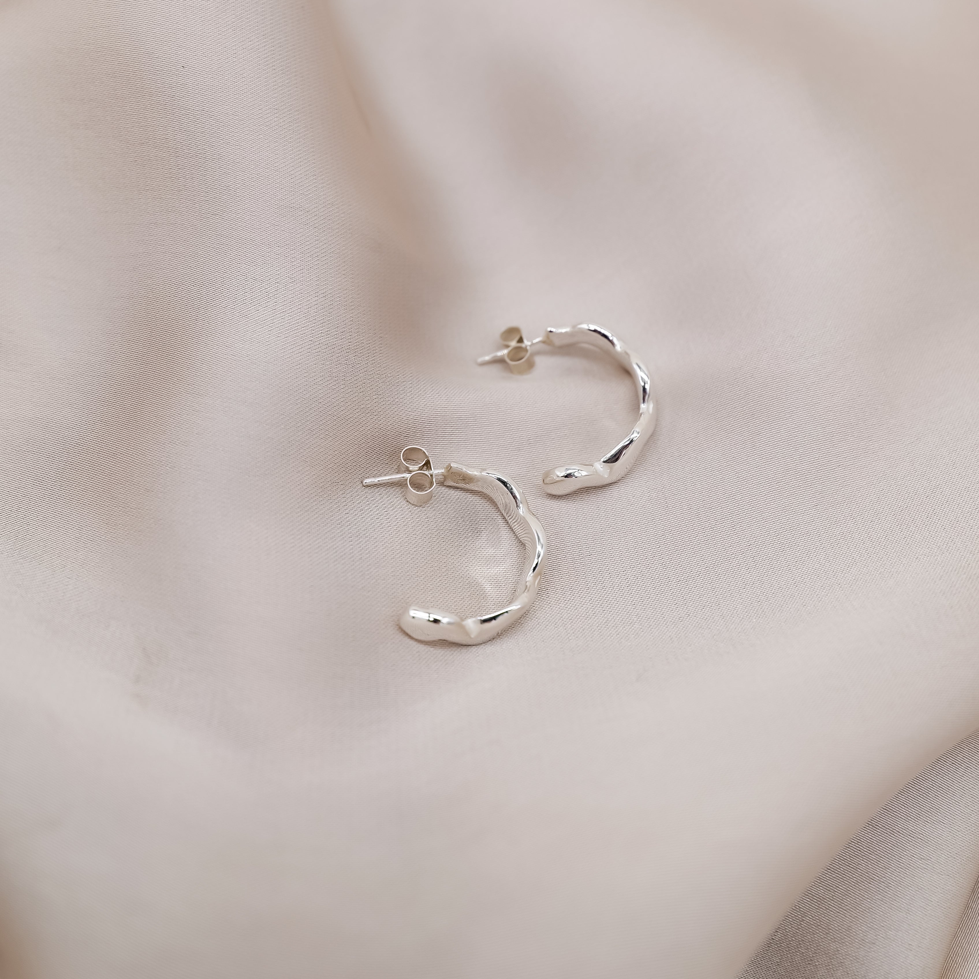 Shoreline Half Huggie Earrings