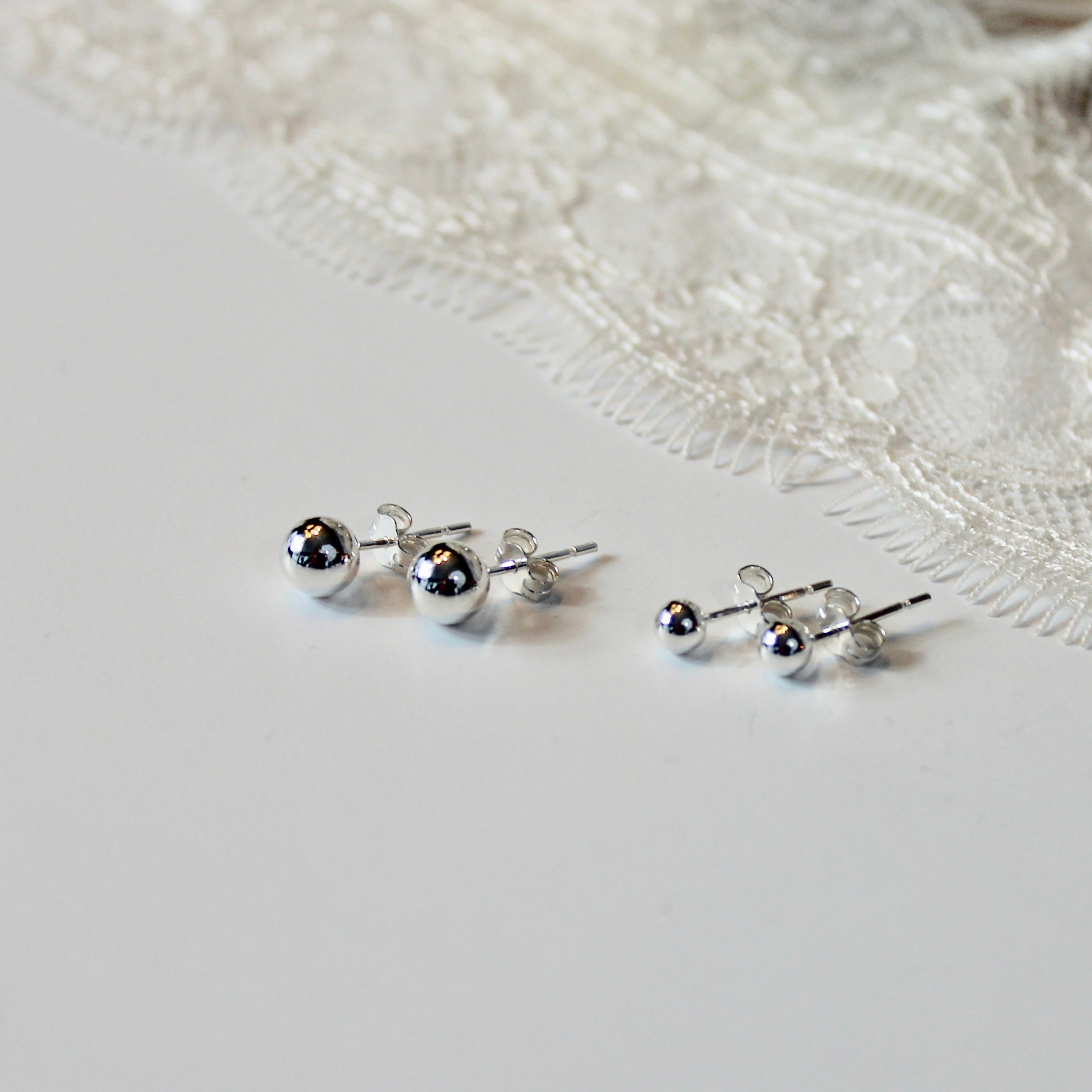 Ball Stud Earrings