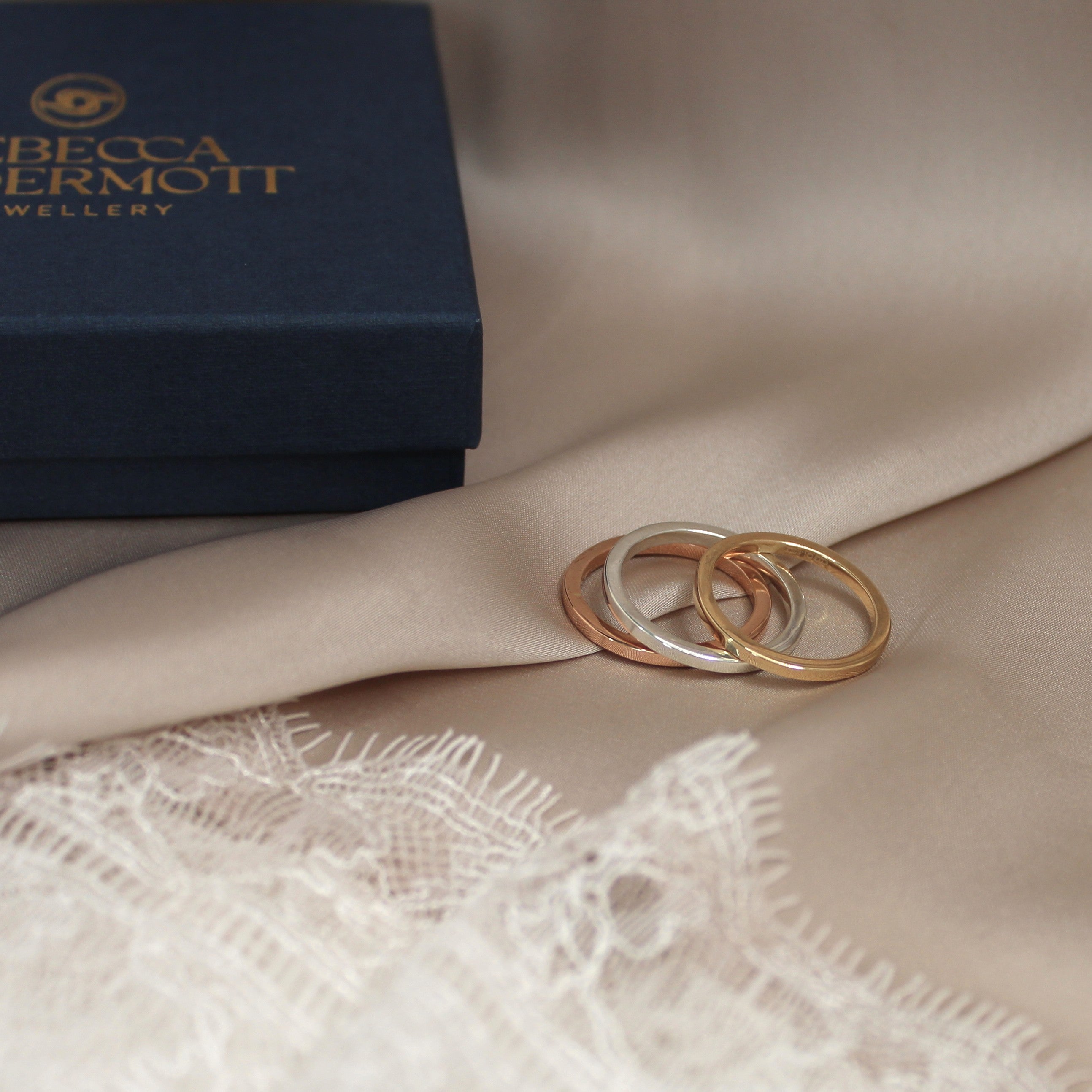 Square Stacking Ring Trilogy