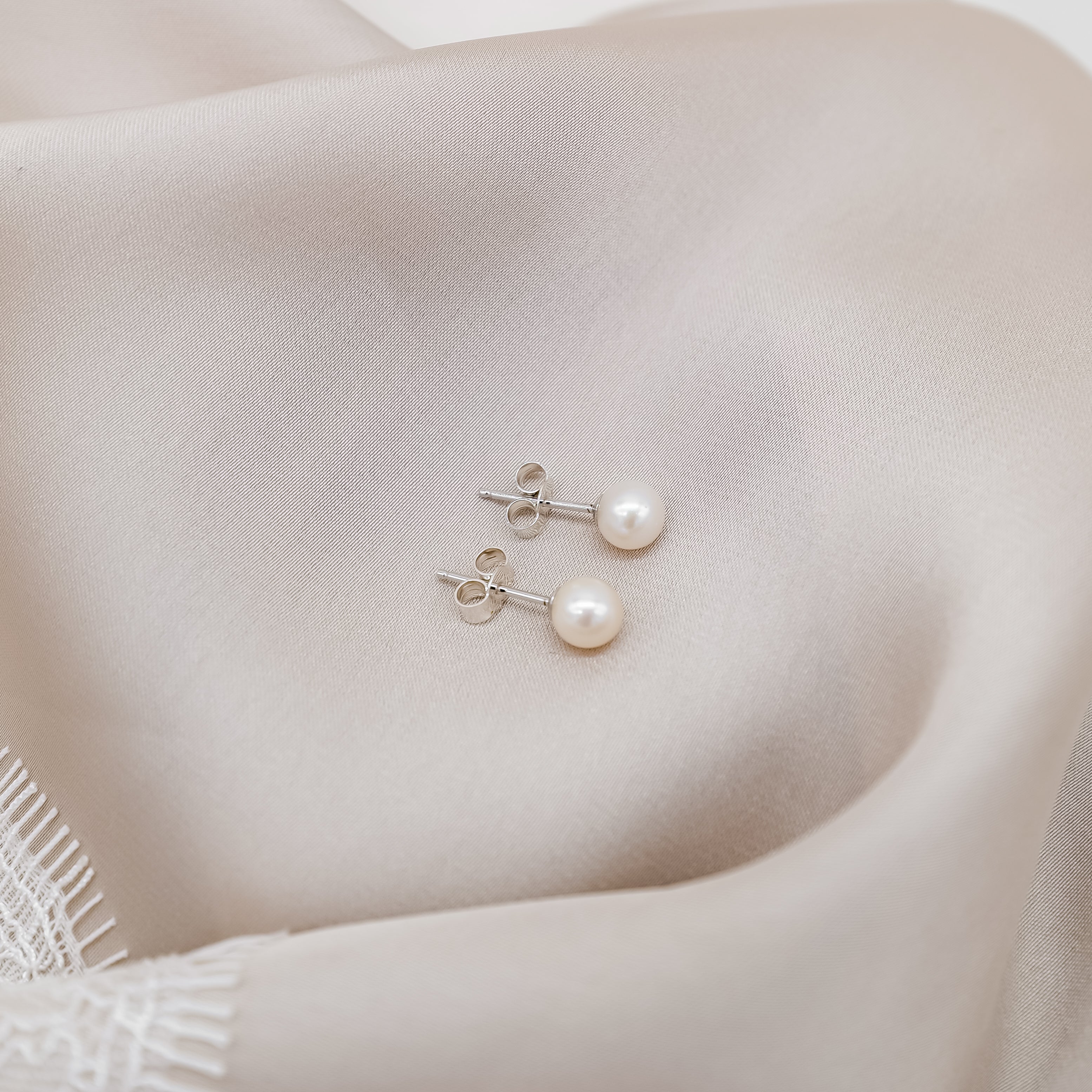 Pearl Stud Earrings