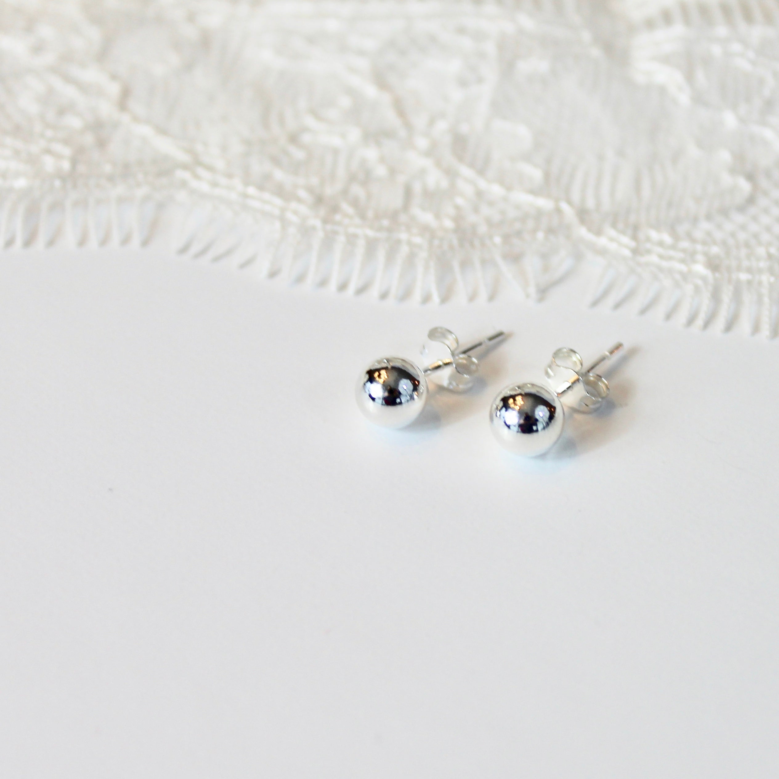 Ball Stud Earrings